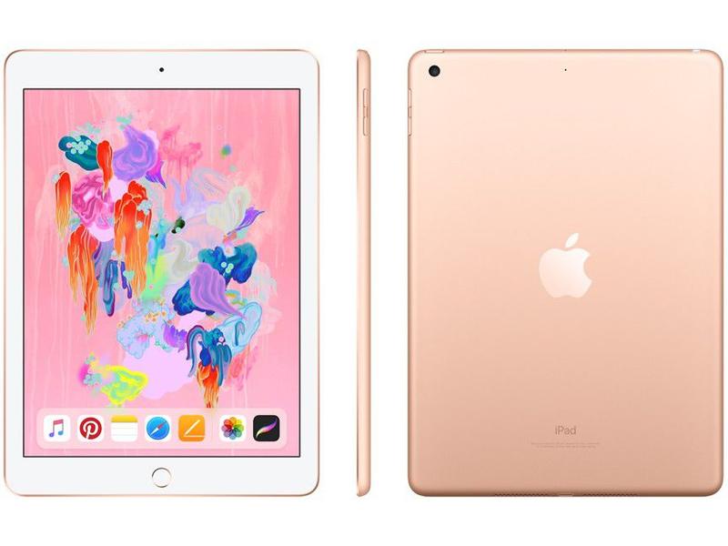 iPad 9,7” 6ª Geração Apple Wi-Fi 128GB - Dourado - Apple iPad